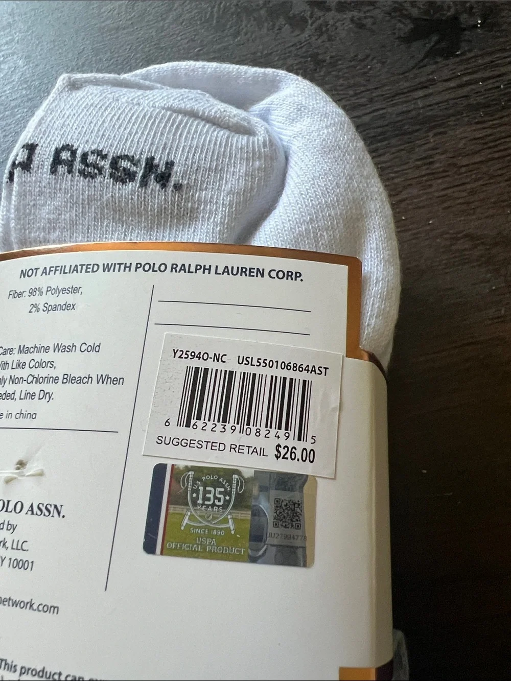 U.S. Polo Assn. Low-Cut Gray & White Athletic Socks - 10 Pairs Size 4-10